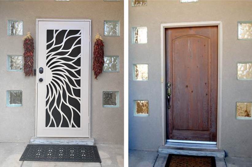 Before & After shot of Titan Premium Door installation